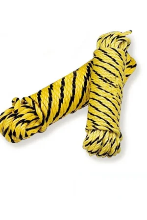 Cordage polypropylène résistance 1560kg Mondelin jaune/noir Meilleur Prix