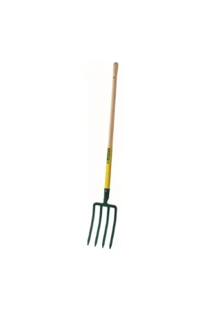 Fourche à bêcher 4 dents triangulaires 8 mm (30 cm) - manche bois pomme certifié PEFC 100% (1m) - Leborgne Commander Vite
