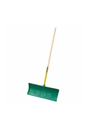 Prix Promo Poussoir polymère vert manche bois certifié PEFC 100% avec poignée plastique