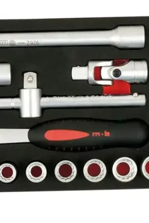 Module mousse douilles 1/2'' 23 pièces cliquet fast - MOB Dernier Modèle