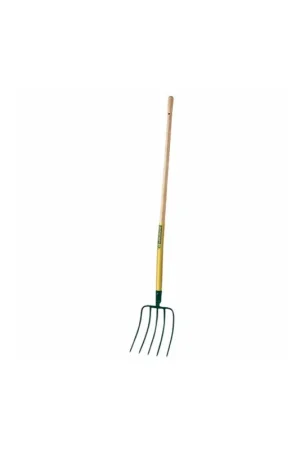 Fourche à fumier/maïs 5 dents - 30 cm manche bois certifié PEFC 100% - Leborgne Vente Flash