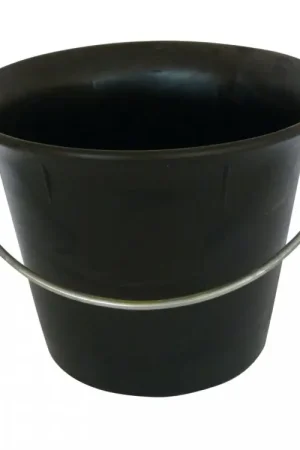 Must-Have Seau de maçon plastique noir – Polyéthylène recyclé avec anse épaisse - Mondelin