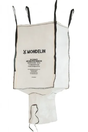 Nouveauté Sac à Gravats Non Réutilisable – Polypropylène Tissé – Avec Goulotte de Vidange - Mondelin