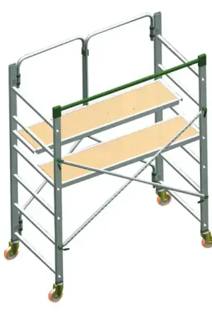 Meilleur Prix MINI ECHAFAUDAGE PLIANT ALU PIEGO 1.50X0.75M HAUTEUR 2.86M