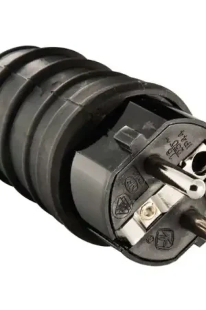 Promotion FICHE MALE CAOUTCHOUC 16A/250V IP44
