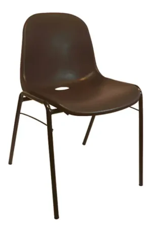 Retour Gratuit CHAISE POLYPROPYLENE MARRON