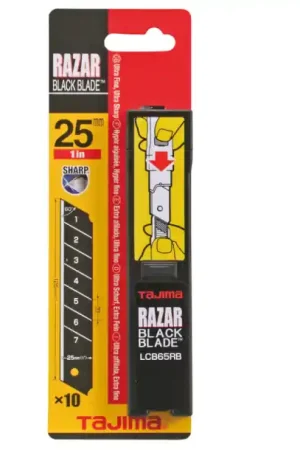 Commander Maintenant ETUI 10 LAMES HQ RAZAR BLACK 25MM
