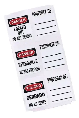 Populaire LOT 50 ETIQUETTES AUTOCOL 'DANGER'' POUR CADENAS