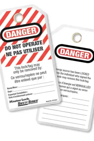 Nouvel Arrivage LOT 12 ETIQUETTES DE CONSIGNATION ’’DANGER DO NOT OPERATE’’