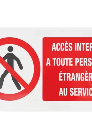 Acheter En Ligne PANNEAU ACCES INTERDIT 330X200MM