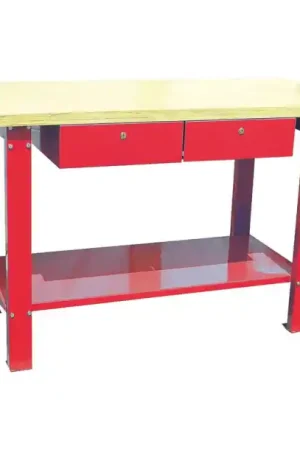 ETABLI BOIS AVEC 2 TIROIRS 1500x640MM Réduction