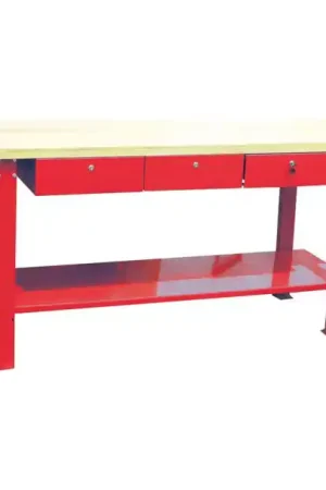 Vente Flash ETABLI BOIS AVEC 3 TIROIRS 2000x640MM