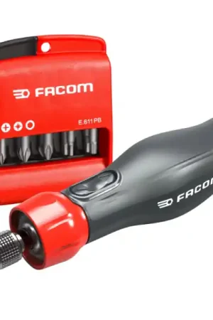TOURNEVIS ASSISTE ELEC FACOM PROTWIST + 10 EMBOUTS PZ/PH/TX Promotion