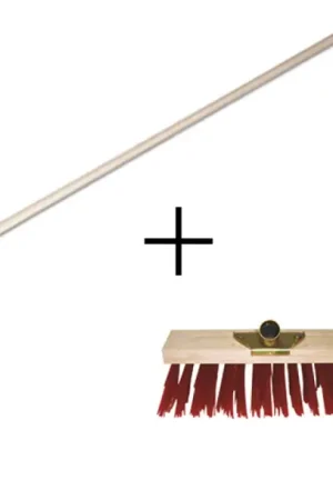 Prix Cassé PACK BALAI CANTONNIER PVC 320MM + MANCHE Ø28X1400