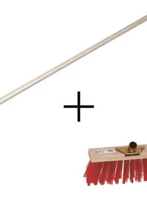Achat Immédiat PACK BALAI CANTONNIER PVC 400MM + MANCHE Ø28X1400