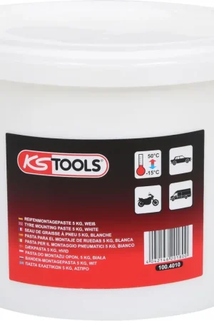 KS TOOLS Seau de graisse à pneu-blanche, 5 kg ( 100.4010 ) Commande En Gros