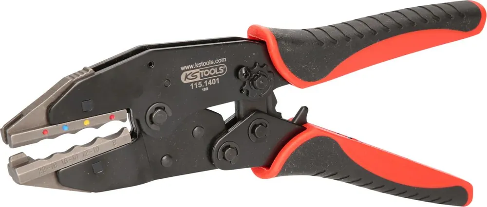 Vente Flash KS TOOLS Pince à sertir pour joints bout à bout avec gaine thermorétractable ( 115.1475 )