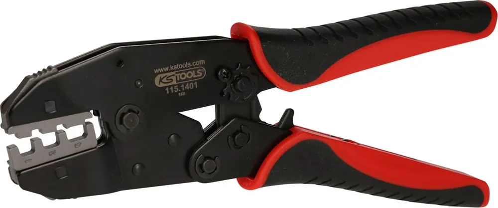 KS TOOLS Pince à sertir pour cosses isolées et connecteurs d'extrémité avec gaine thermorétractable ( 115.1485 ) Offre Limitée