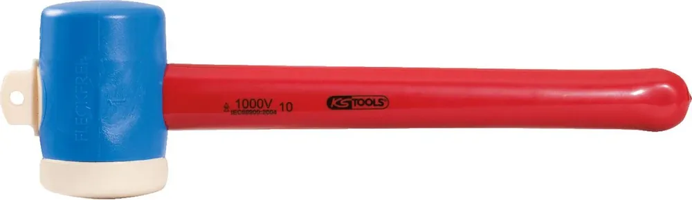 KS TOOLS Maillet en plastique avec revêtement isolant, tête Ø 55 mm ( 117.1131 ) Livraison Express