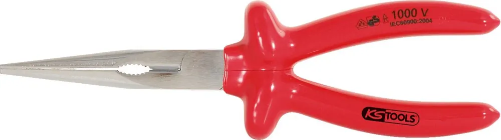 KS TOOLS VDE Pince à bec demi-rond, droite 160mm ( 117.1293 ) Super Prix
