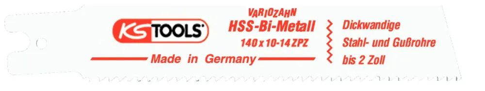 KS TOOLS Lame de scie sabre, Rems, HSS-Bi-Metall, 140mm, 2,5mm, pack de 5 ( 129.4483 ) Affaire À Saisir