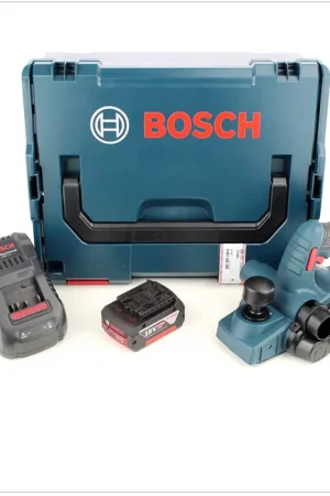 Réduction Bosch GHO 18 V-LI Rabot sans fil 18V + 1x Batterie 6,0Ah + Chargeur + Coffret L-Boxx