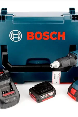 Prix Promo Bosch GSR 18 V-EC TE Visseuse à cloison sèche sans fil 18V 25Nm Brushless + 2x Batteries rechargeables 6.0Ah + Chargeur + Coffret L-Boxx