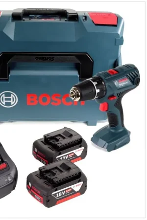 Dernier Modèle Bosch GSR 18V-21 Professional Perceuse-visseuse sans fil 18V 55Nm + 2x Batteries 6,0Ah + Chargeur + L-Boxx