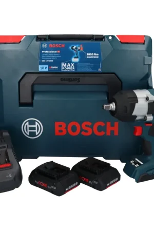 Bosch GDS 18V-1000 Professional Visseuse à chocs sans fil 18 V 1000 Nm BITURBO Brushless + 2x batterie ProCORE 4,0 Ah + chargeur + L-Boxx Commande En Gros