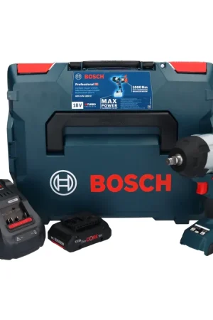 Offre Exclusive Bosch GDS 18V-1000 C Professional Visseuse à chocs sans fil 18 V 1000 Nm BITURBO Brushless + 1x batterie ProCORE 4,0 Ah + chargeur + GCY 42 Bluetooth Modul + L-Boxx