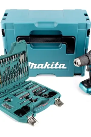Makita DDF 480 ZJ perceuse-visseuse sans fil 18 V 54 Nm sans balais + jeu d'embouts, perceuse et clés à douille 101 pièces + Makpac Acheter En Ligne