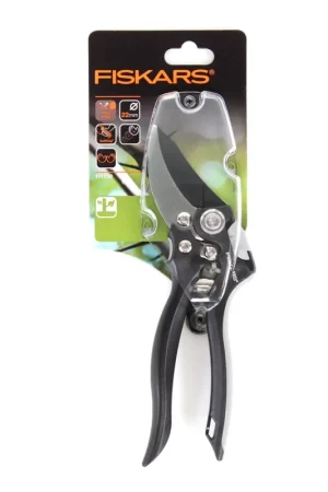 Promotion Fiskars Bypass Sécateur à levier avec un diamètre de coupe de 22 mm (111730)