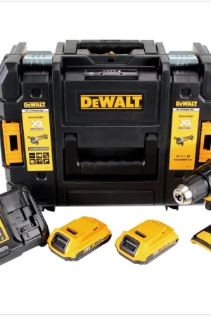 Soldes DeWalt DCD 777 D2 18 V Brushless Li-Ion Perceuse visseuse compacte sans fil + Coffret TSTAK + 2x Batteries 2 Ah Akku + 1x Chargeur DCB 115