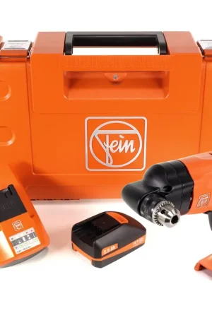 Dernier Modèle FEIN AWBP 10 Select Brushless 18 V Li-Ion Perceuse d’angle sans fil jusqu'à 10 mm en Coffret + 1x Batterie 2,5 Ah + 1x Chargeur Universel ALG 50