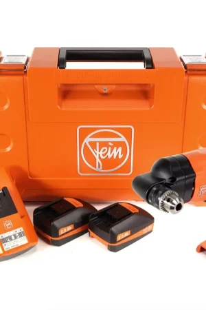 Haute Qualité FEIN AWBP 10 Select Brushless 18 V Li-Ion Perceuse d’angle sans fil jusqu'à 10 mm en Coffret + 2x Batteries 2,5 Ah + 1x Chargeur Universel ALG 50