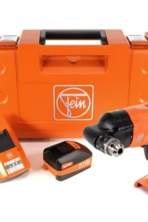 FEIN AWBP 10 Select Brushless 18 V Li-Ion Perceuse d’angle sans fil jusqu'à 10 mm en Coffret + 1x Batterie 5,0 Ah + Chargeur Seulement Aujourd'hui