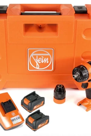 Top Vente FEIN ASCM 12 QC 4-Gang Brushless Li-Ion Perceuse-Visseuse sans fil + Coffret de transport + 2x Batteries 2,5 Ah + Chargeur ( 71161061000 )