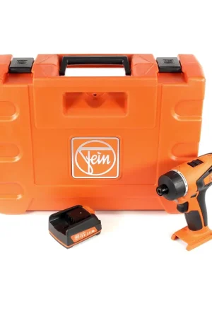 FEIN ABSU 12 W4C Li-Ion Perceuse-visseuse sans fil 2 vitesses + Coffret de transport + 1 x Batterie 2,5 Ah - sans Chargeur Paiement Sécurisé