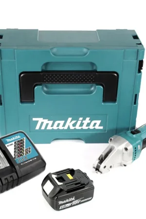 Makita DJS 101 RT1J Cisaille métal sans fil 18V + 1x Batterie 5,0Ah + Chargeur + Makpac Livraison Express