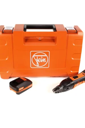 FEIN ABSS 18 1.6 E Cisaille à tôle sans fil jusqu’à 1,6 mm d’épaisseur dans un Coffret + 1x Batterie 2,5 Ah - sans Chargeur Nouveauté