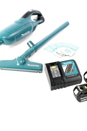 Marque Makita DCL 182 RM Aspirateur à batterie 18 V + 2x batterie 4,0 Ah + chargeur