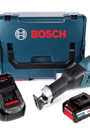 Bon Plan Bosch GSA 18V-32 Professional Scie sabre sans fil dans coffret L-Boxx + 1x Batterie 6,3 Ah EneRacer + Chargeur