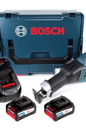 Prix Promo Bosch GSA 18V-32 Professional Scie sabre sans fil dans coffret L-Boxx + 2x Batteries 6,3 Ah EneRacer + Chargeur