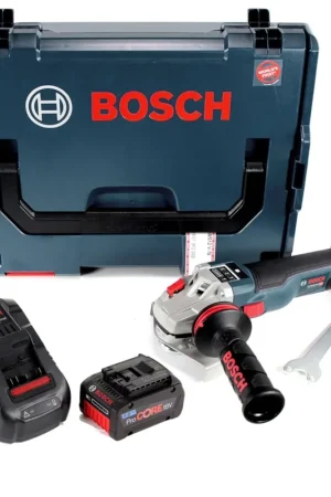 Bosch GWS 18 V-125 SC Professional 125 mm Meuleuse angulaire sans fil dans boîtier L-Boxx + 1x Batterie 7,0 Ah ProCORE + Chargeur GAL 1880 CV Top Vente