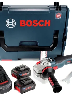 Soldes Bosch GWS 18 V-125 SC Professional 125 mm Meuleuse angulaire sans fil dans boîtier L-Boxx + 2x Batteries 7,0 Ah ProCORE + Chargeur GAL 1880 CV