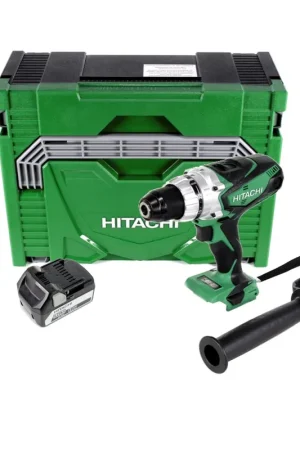 Affaire À Saisir Perceuse-visseuse sans fil Hitachi DS 18 DSDL 18 V en coffret + 1x batterie Li-Ion Hitachi BSL 1850 18 V 5,0 Ah / 5000 mAh