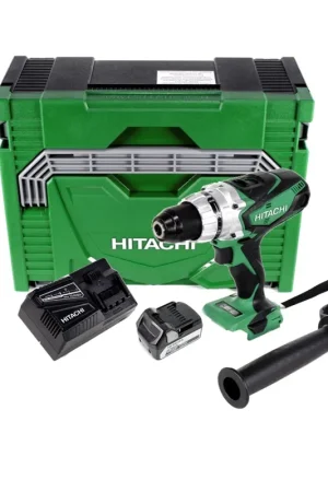Perceuse-visseuse sans fil Hitachi DS 18 DSDL 18 V en coffret + 1x batterie Li-Ion Hitachi BSL 1850 18 V 5,0 Ah / 5000 mAh + chargeur de batterie Hitachi UC 18YFSL Achetez Aujourd'hui