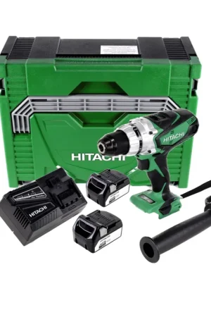 Affaire À Saisir Perceuse-visseuse sans fil Hitachi DS 18 DSDL 18 V en coffret + 2x batterie Li-Ion Hitachi BSL 1840 18 V 4,0 Ah / 4000 mAh + chargeur de batterie Hitachi UC 18YFSL