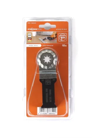 Offre Spéciale FEIN Lame de scie universelle E-Cut Starlock Plus 60 x 28 mm, 10 pcs. ( 63502151240 ) Bi-métal