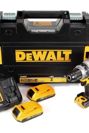 Perceuse-visseuse sans fil à trois vitesses DeWalt DCD 991 D2 18V 95Nm sans balais + 2x batterie 2,0Ah + chargeur rapide + TSTAK Populaire